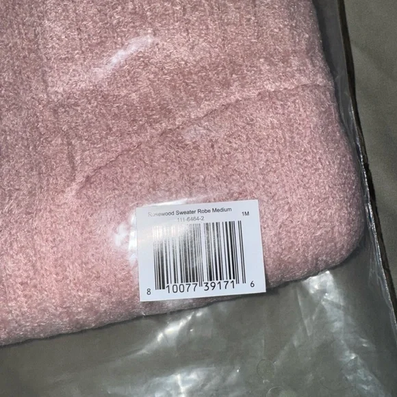 BNIB Saranoni Ribbed Featherlite Robe in Rosewood Size M - Picture 5 of 8